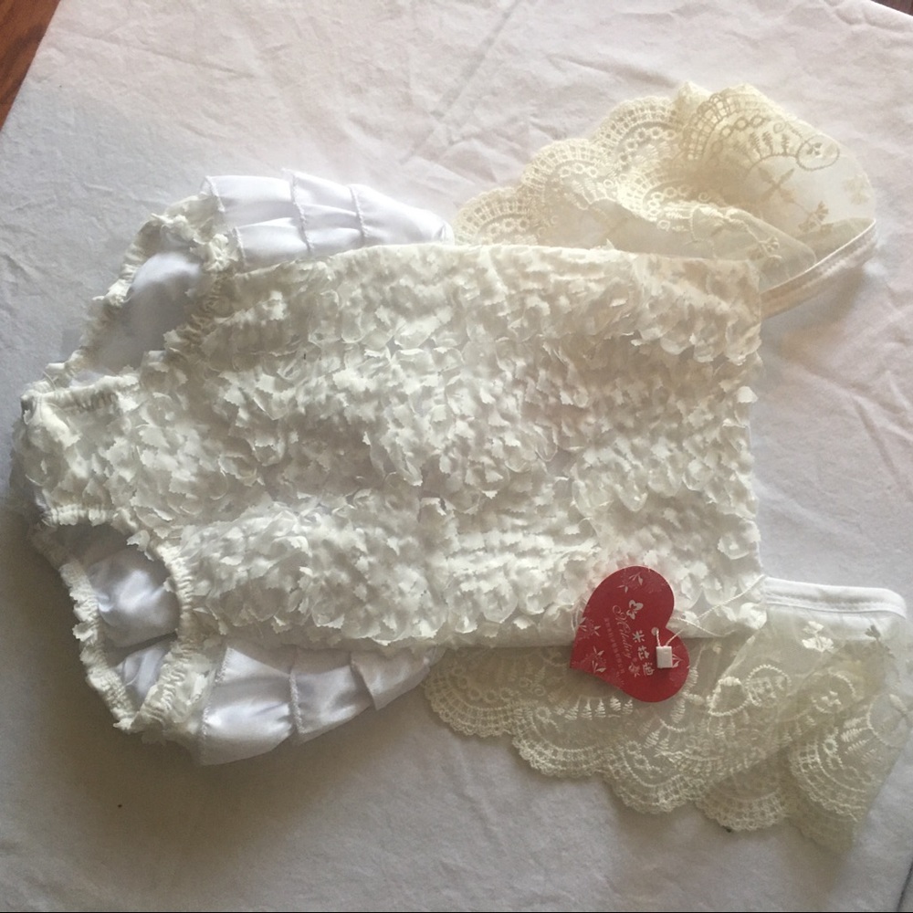Milediiy Toddler Girl One Piece Lace Romper